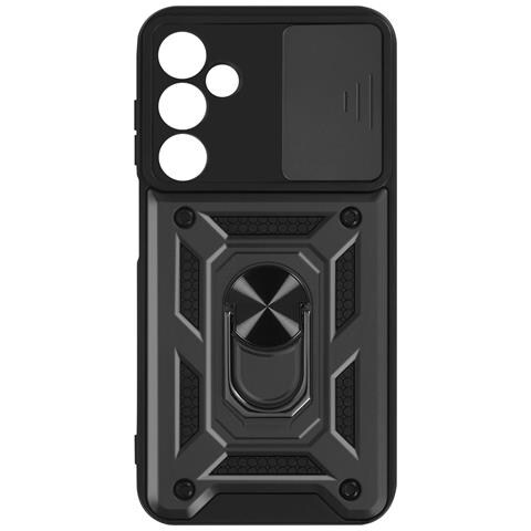 Cover Per Samsung A15 Anello Supporto Coprifotocamera Scorrevole, Nero - Foto 1