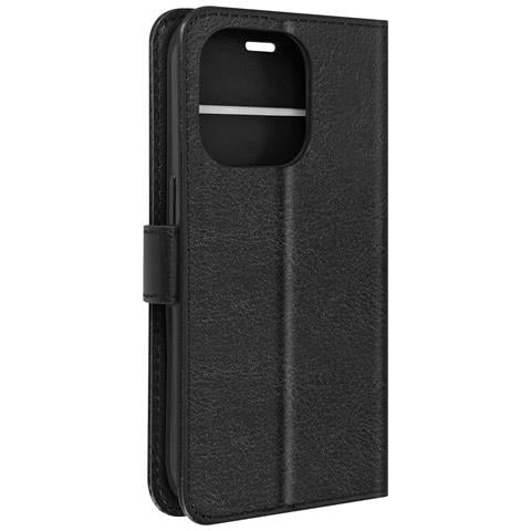 Custodia Per Iphone 15 Pro Portafoglio Funzione Supporto E Cordino, Nero - Foto 1