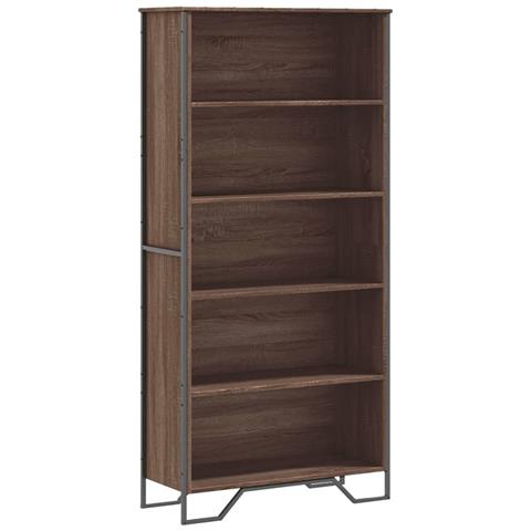 Libreria Rovere Marrone 80x31x169 Cm In Truciolato - Foto 2