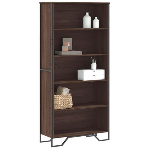 Libreria Rovere Marrone 80x31x169 Cm In Truciolato - Foto 1
