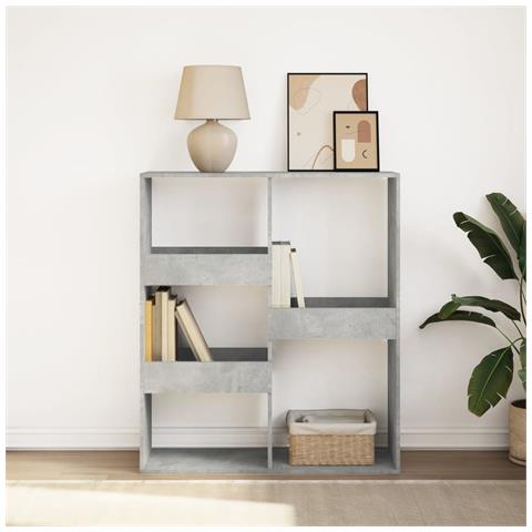 Libreria /divisorio Grigio Cemento 100x33x115 Cm - Foto 1