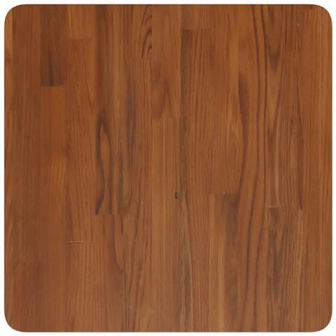 Piano Tavolo Quadrato Marrone Scuro 50x50x1,5cm Rovere Trattato - Foto 2