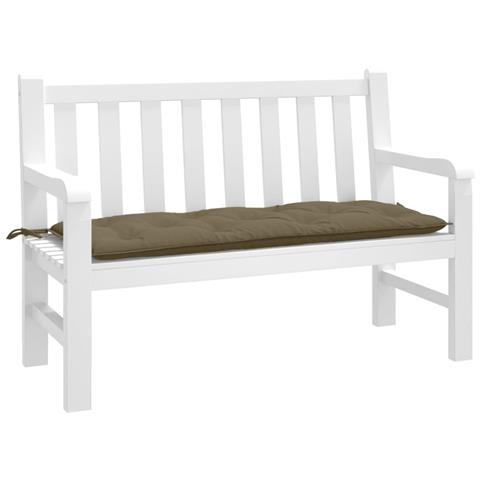 Cuscino Per Panca Da Giardino Tortora Mélange 120x50x7cm - Foto 1