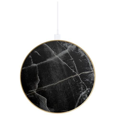 Caricatore Wireless Qi Per Smartphone /airpods 10w Thunder Marble, Nero - Foto 1