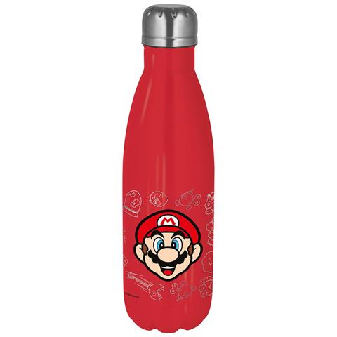 Borraccia In Acciaio Inossidabile Con Grafica Di Super Mario, Capacitã 780 Ml - Foto 1