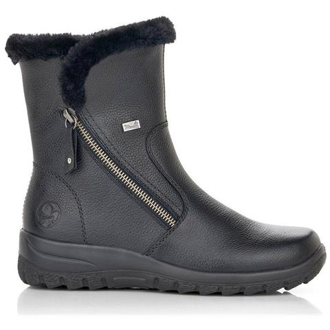 Black Casual Closed Booties Stivaletti Pelle Scarpe Donna Nero Eu 37, Z7181-00 - Foto 1