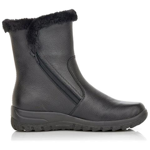 Black Casual Closed Booties Stivaletti Pelle Scarpe Donna Nero Eu 37, Z7181-00 - Foto 3