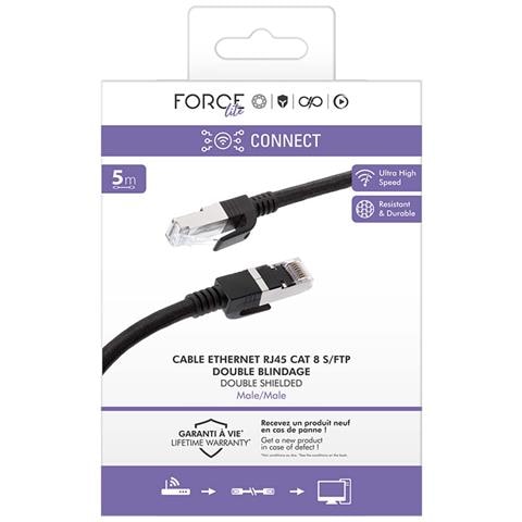 Cavo Ethernet Rj45 Maschio A Rj45 Maschio Cat 8 S /ftp 5m, Nero - Foto 8