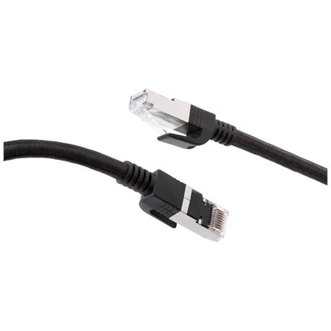 Cavo Ethernet Rj45 Maschio A Rj45 Maschio Cat 8 S /ftp 5m, Nero - Foto 1