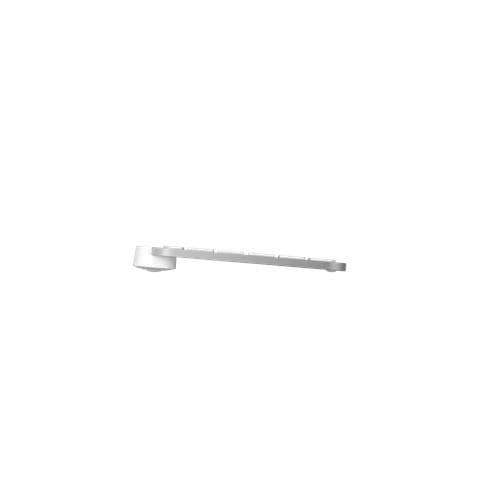 MX Keys S tastiera Universale RF senza fili + Bluetooth QWERTY Danese, Finlandese, Norvegese, Svedese Alluminio, Bianco - Foto 1