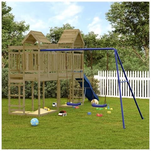 Set Da Gioco Da Esterno In Legno Di Pino Impregnato - Foto 1