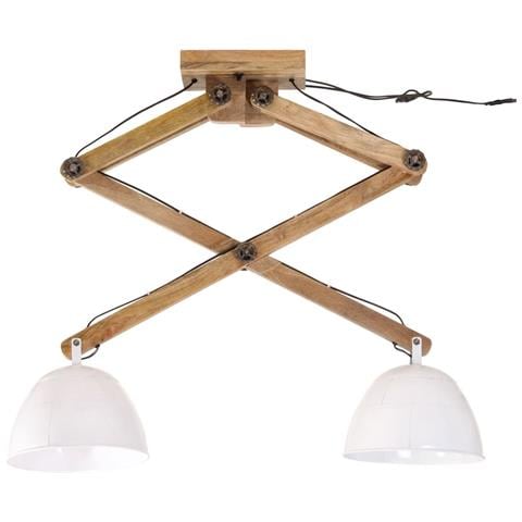 Lampada Da Soffitto 25 W Bianca 29x18x85 Cm E27 - Foto 3