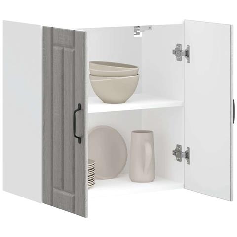 Pensile Da Cucina Lucca Grigio Sonoma In Legno Multistrato - Foto 1