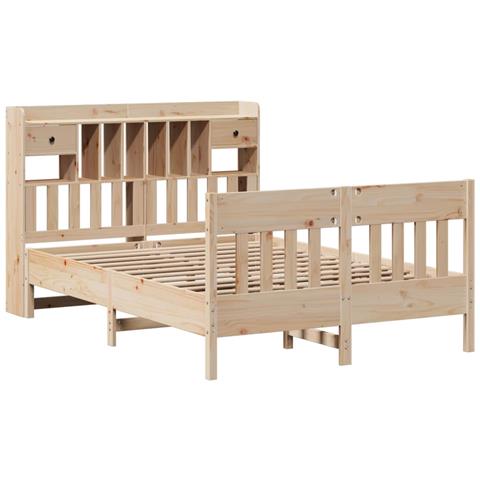 Giroletto Senza Materasso 140x200 Cm In Legno Massello Di Pino - Foto 3