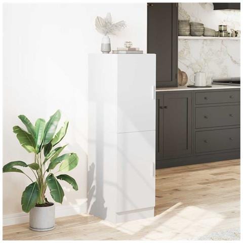 Mobile Da Cucina Bianco 38x41,5x131,5 Cm In Legno Multistrato - Foto 3