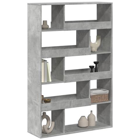 Libreria Grigio Cemento 100x33x156,5 Cm In Truciolato - Foto 3