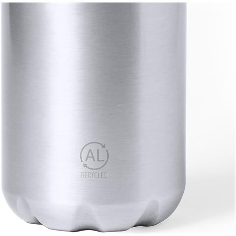 Bottiglia In Alluminio 750 Ml 7,2x7,2x25,3 Cm. Color Argento - Foto 4