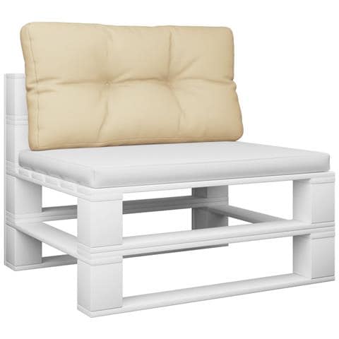 Cuscino Per Pallet Beige 70x40x12 Cm In Tessuto - Foto 3