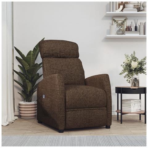 Lusso Casadino - Poltrona Alzapersona Marrone In Tessuto - Foto 8