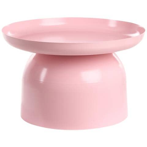 Tavolino Da Caffè Torrens Metallo Rosa Pastello - Foto 2
