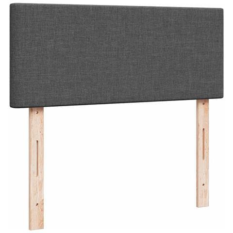 Pouf Letto con Materasso Grigio Scuro 120x190 cm in Tessuto - Foto 9