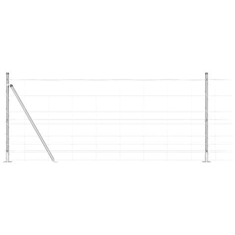 Recinzione Metallica Saldato con Base in Cemento 50 x 1 m Rete - Foto 1