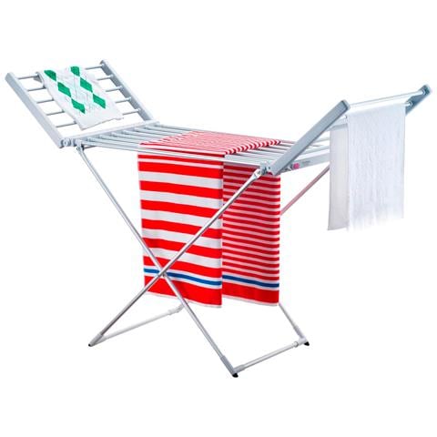 Briebe Cd1183 Stendibiancheria Elettrico Pieghevole, Basso Consumo Con 18 Elementi Riscaldanti 220w Acciaio Inossidabile - Foto 1