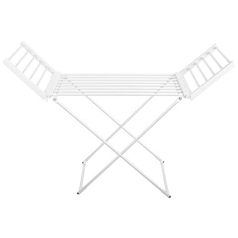 Briebe Cd1183 Stendibiancheria Elettrico Pieghevole, Basso Consumo Con 18 Elementi Riscaldanti 220w Acciaio Inossidabile - Foto 2