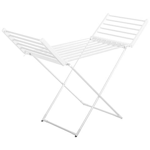 Briebe Cd1183 Stendibiancheria Elettrico Pieghevole, Basso Consumo Con 18 Elementi Riscaldanti 220w Acciaio Inossidabile - Foto 6