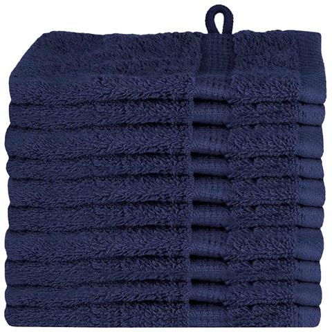 a Panni per il viso SOLUND 10 pcs Blu marino Cotone - Foto 1
