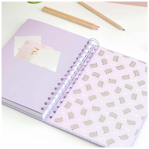 Blocco Note A5 180 Pagine Con Spirale Metallica Momenti Della Collezione, Viola - Foto 2