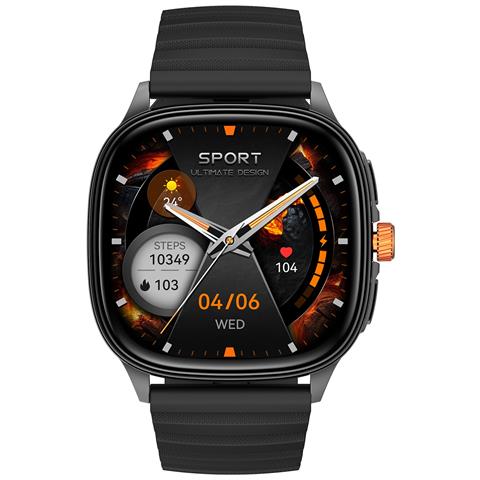 Smartwatch Multifunzionale Con Schermo Amoled, Chiamata Bluetooth E Monitoraggio Della Salute Black - Foto 1