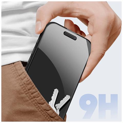 Vetro Protettivo 9h Per Iphone 16 Pro Max Con Filtro Privacy, Trasparente - Foto 2
