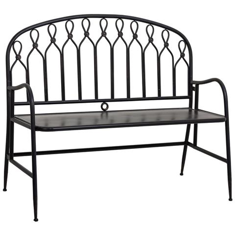 Sgabello In Metallo Nero 118x56x98h - Foto 1