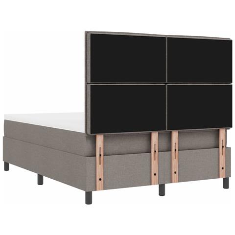 Letto a molle con materasso Talpa 140 x 190 cm Tessuto - Foto 9