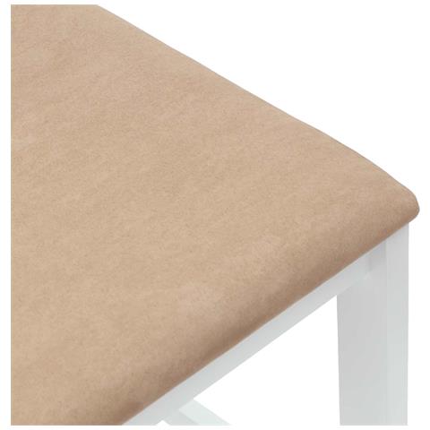Sedie da pranzo 2 pcs Bianco 40 x 47,5 x 99,5 cm - Foto 9