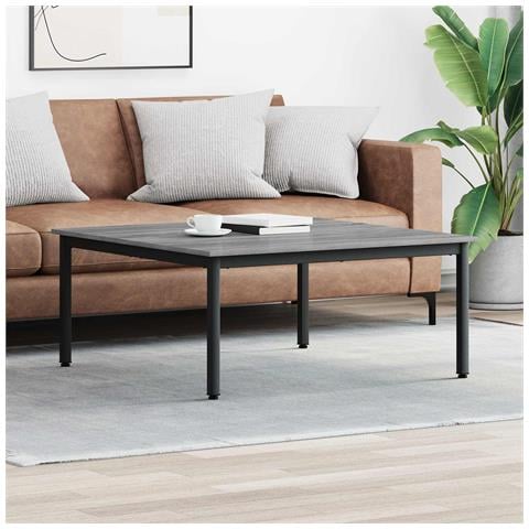 Tavolino da salotto Grigio Sonoma 100 x 100 x 45 cm - Foto 2