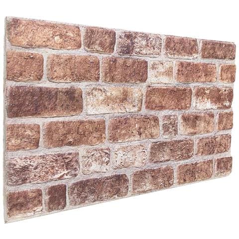 Pannelli da parete 10 pcs Marrone 100 x 50 cm Schiuma EPS - Foto 1