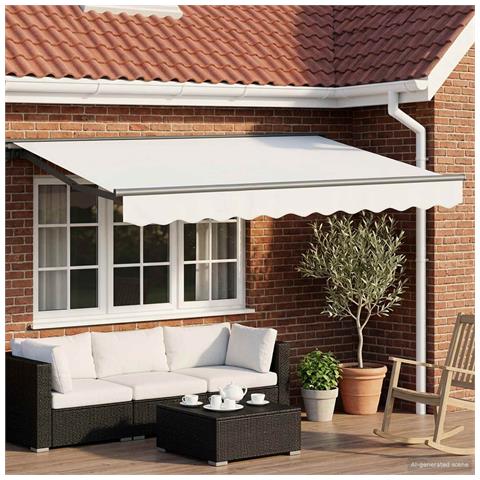 Tettuccio Elettrico Retrattile Bianco 3,5 x 2 m - Foto 2