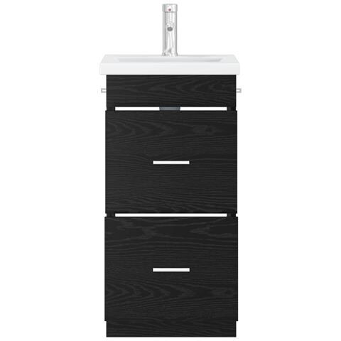Mobile da bagno con lavabo Rovere Nero 42 x 40 x 84,5 cm - Foto 2