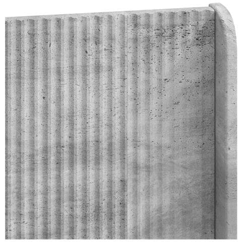 Struttura del letto con stoccaggio e testata Grigio Cemento - Foto 10