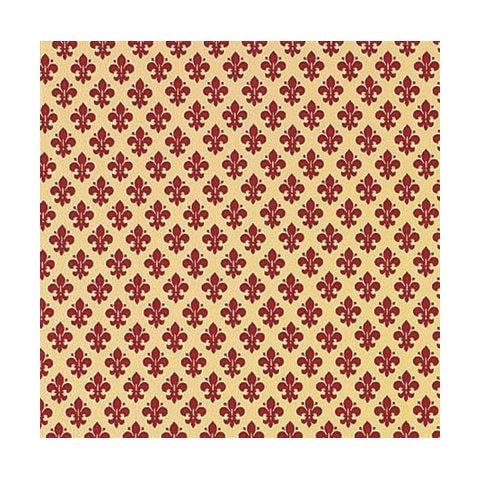 Carta lavabile Rex 58 in rotolo - Fantasie: giglio - rosso - X33X5-776 - Foto 1