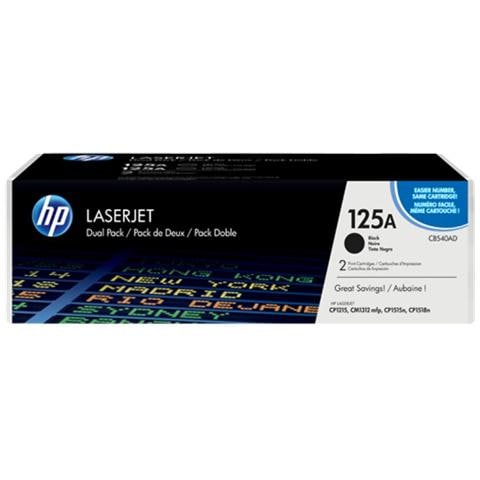 CB540AD Pack da due Toner hp125A per stampanti laserjet Nero per CM 1312 Capacità 2200 Pagine - Foto 1