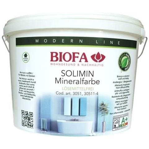 3051 Pittura Ai Silicati “solimin” Bianca Per Interni 10 L - Foto 1