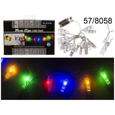 Ghirlanda Led Mollette Per Foto (16 Led)  - Foto 2