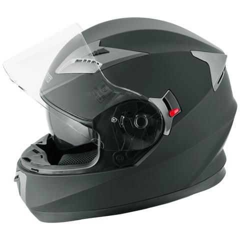 Casco Integrale Moto Scooter Visierino Parasole Touring Nero Opaco Xl - Foto 5