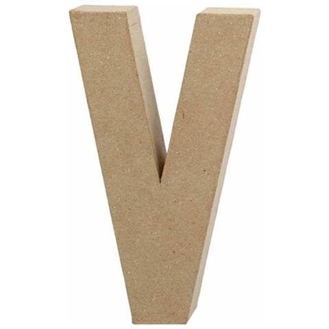 Creativ - Lettera V In Cartapesta, 20,5 Cm - Foto 2