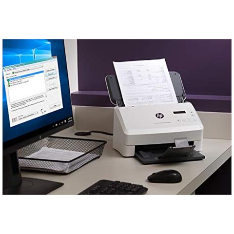 ScanJet Enterprise Flow 5000 s5 6FW09A, Scansione fronte e retro in un solo passaggio, 65 ppm e 130 ipm, Scan, Compatto, piccolo e sottile, Bianco - Foto 2