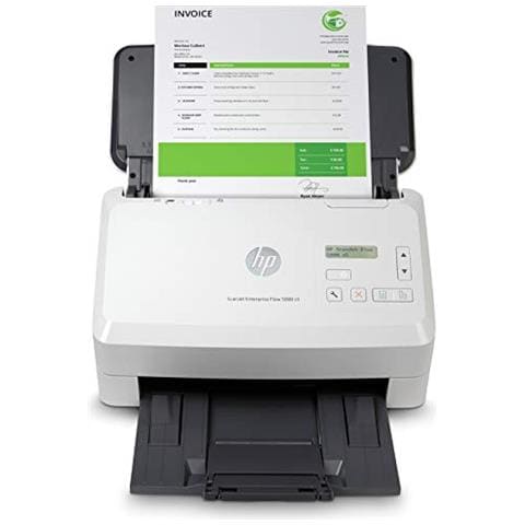 ScanJet Enterprise Flow 5000 s5 6FW09A, Scansione fronte e retro in un solo passaggio, 65 ppm e 130 ipm, Scan, Compatto, piccolo e sottile, Bianco - Foto 1