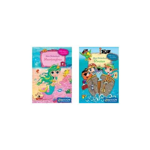 Stickerspielbuch, Din A5, Pirat Stickeralbum Mit Jeweils 5 Spielwelten Mit Dazugehörigen (57797) - Foto 2